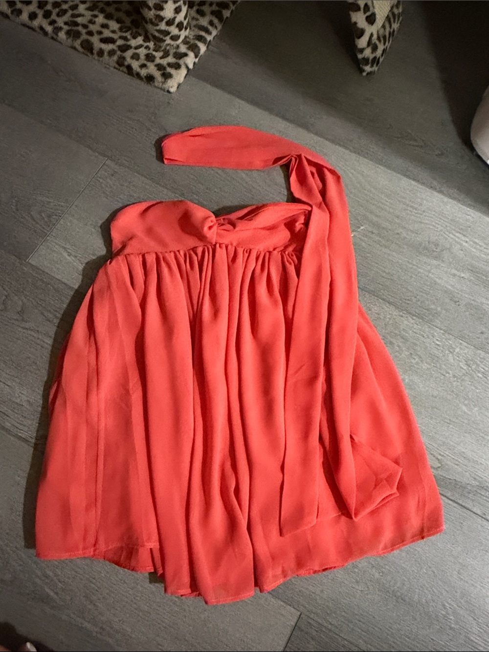 Peppermayo Coral Strapless Tunic with Neck Tie